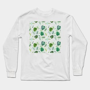 Tropical Plant Leaves - SM Long Sleeve T-Shirt